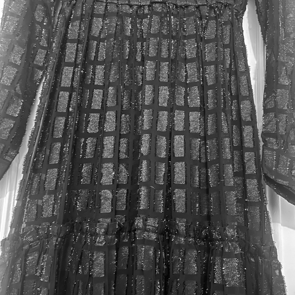 Dodo Bar Or Black and Silver Textured Maxi Dress - Picture 9 of 16